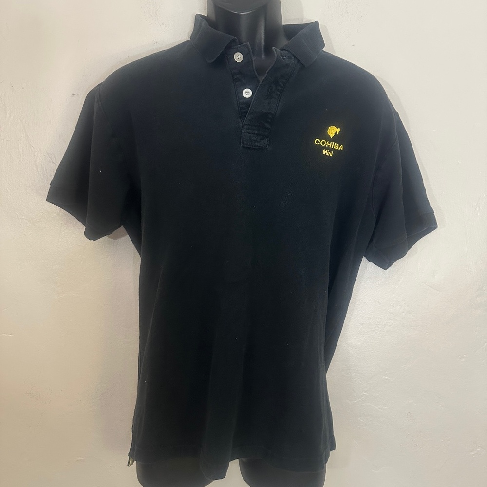 Cohiba Mini Embroidered Polo Large Gently worn 100% cotton 23" armpit to armpit